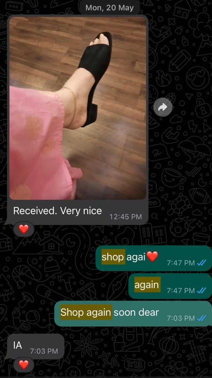 Happy customer
